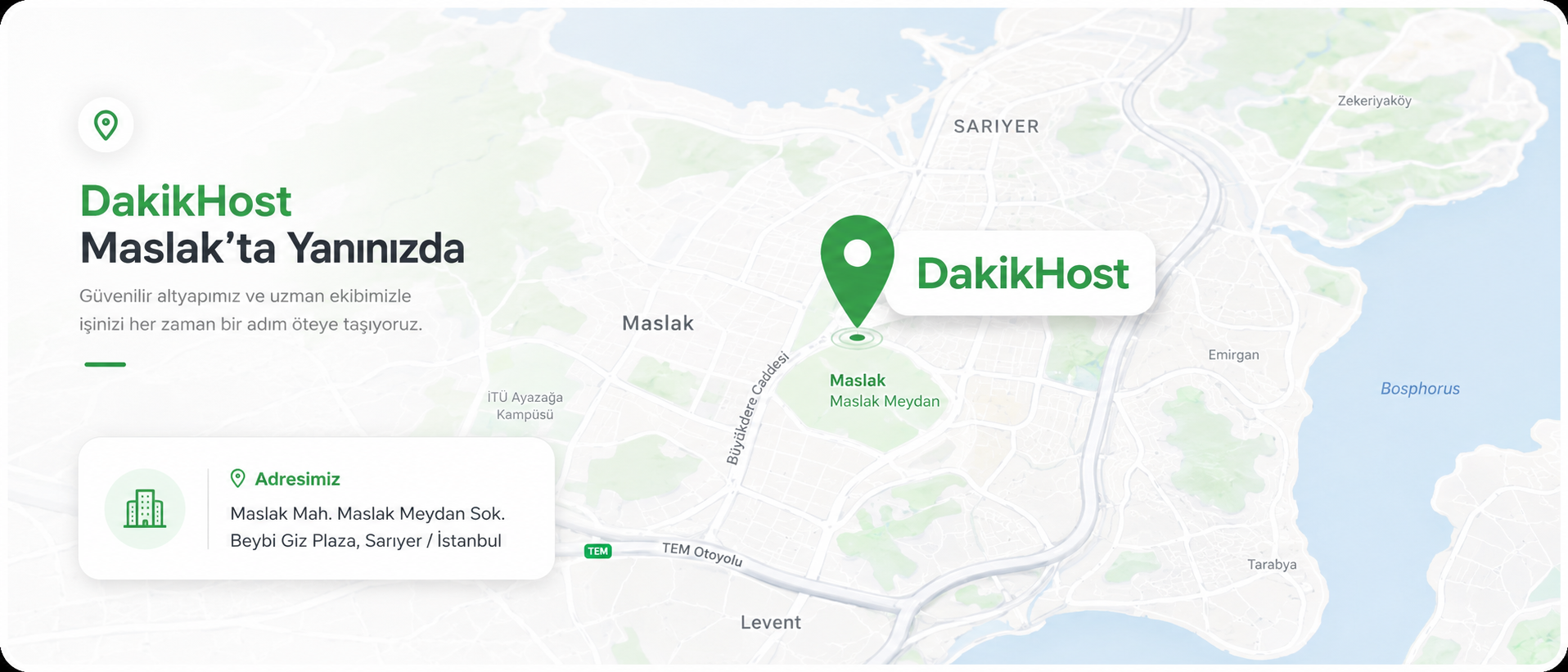 DakikHost ofis konumu